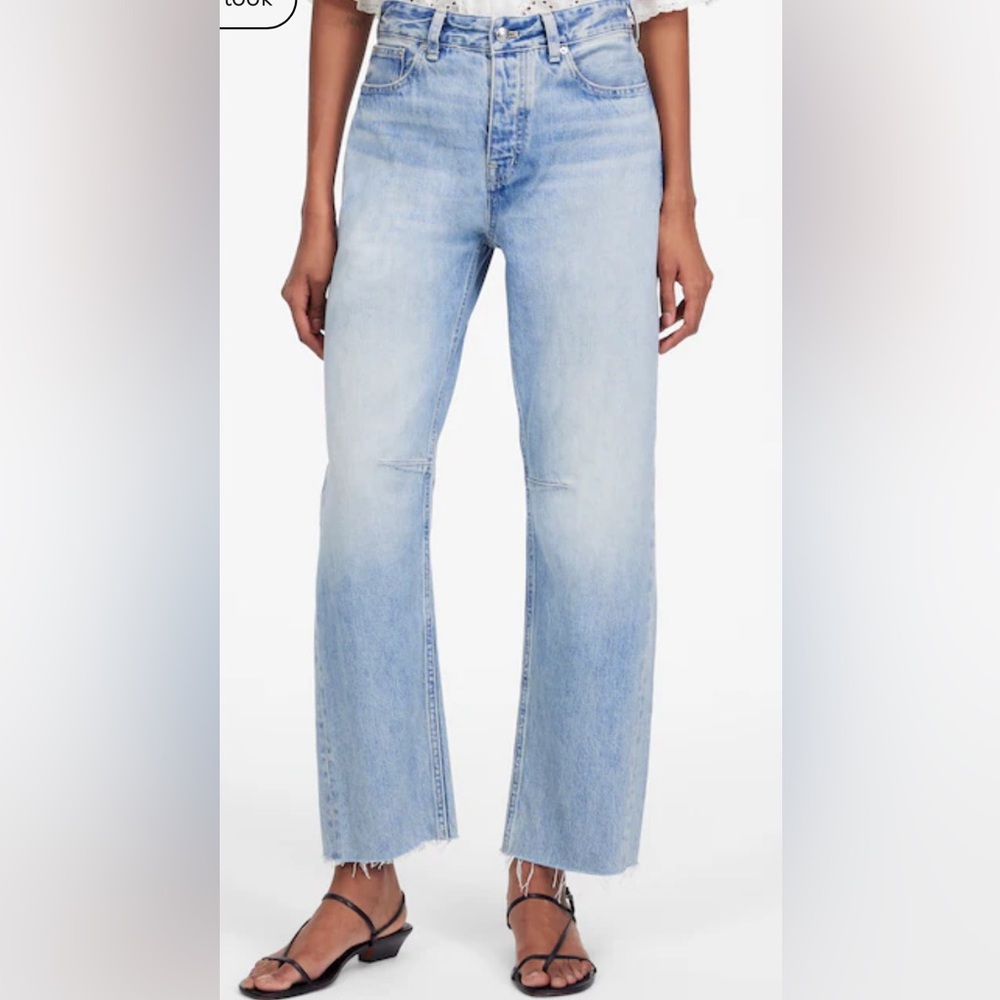 Madewell Sky Blue Straight Leg Jeans